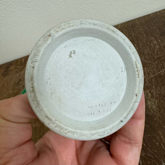 Wedgwood‎ England dark blue Navy Jasperware 4 inch Cylindrical Spill Vase - Picture 2 of 12